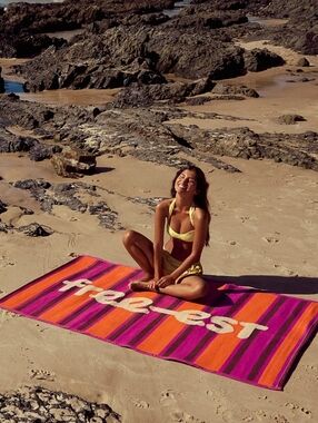 Free People Woven Beach Mat New
